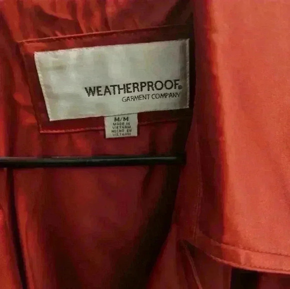 Red trench coat rain repellent - Picture 5 of 6